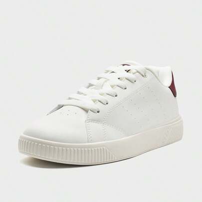  XTEP Men's White/Team Red Running Shoes, A Great Gift For Boyfriend