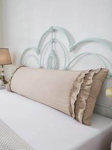 1 chiếc vỏ gối hai lớp xếp nếp kiểu Bohemian, vải polyester mềm mại màu be, thích hợp trang trí phòng ngủ/sofa như gối tựa lưng, trang trí nhà mùa đông, quà tặng unisex phù hợp mọi mùa, trang trí Boho, gối xếp nếp, gối tựa lưng, phụ kiện sofa, ấm cúng mùa đông, quà tặng unisex, trang trí nhà có họa tiết - Màu be nhạt - Xem 10