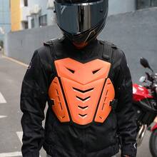 1件摩托车护甲背心骑行防护背部胸部护具摩托车赛车背心摩托车护甲防摔摩托车装备骑手礼物防护配件 - A - 查看 3
