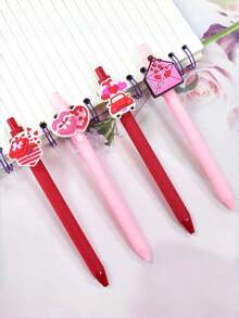 10/20支随机优雅粉色和红色情人节母亲节圆珠笔 - 耐用、书写流畅，非常适合办公和礼品包装，母亲节情人节礼物 - 原子筆 - 查看 3