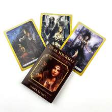 直觉指引，转化你的灵魂，疗愈自我——神谕卡。展现人生光明与黑暗的两面（附PDF指南） - 鏽棕色 - 查看 4