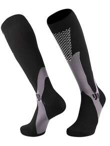 1/2/3 Pairs Compression Socks For Men, Running, Fitness, Jumping Rope, Calf Support, Elastic Long Socks, Couples Socks - Multicolor - View 17
