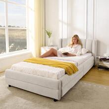 Bed Bases & Foundations - Beige + Chenille + 90cm*200cm - View 4