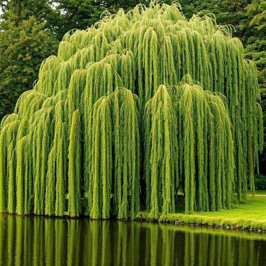Easy To Cultivate, High Germination Rate, Green Branches, Willow Plants Lings Can Grow Into 4 Trees - Willow Rhizome Plants Lings - Suitable For Bonsai Or Outdoor Planting - 4 cành giâm - Xem 1