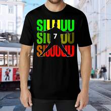Siuuuu Soccer Football Champion Soccer Team Football Team World Cup 2026 T-Shirt - 黑色 - 查看 2