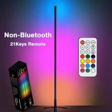 RGB Corner Floor Lamp, RGB LED Corner Lamp With Music Sync, Smart Light And Remote Control Color Changing Ambience Light, LED Lamp With  Vibrant Colors For Bedroom, Living Room Gaming Room (Not Adapter) - Đèn sàn (Chỉ có điều khiển từ xa) - Xem 2