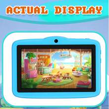 Máy tính bảng trẻ em 7 inch, RAM 4GB + ROM 64GB / Bộ xử lý 4 nhân 1.3GHz / Android 13 MTK8321 / Màn hình IPS độ phân giải cao 1280x800 / Camera 2MP+5MP / Pin dung lượng lớn 4000mAh / Hỗ trợ WiFi kiểm soát của phụ huynh và trò chơi giáo dục / Sử dụng nhựa ABS + Silicone BDF M1 (Bao gồm: Hộp đựng/Cáp dữ liệu/Sách hướng dẫn/OTG/Kim chọc thẻ) - Nhiều màu - Xem 7