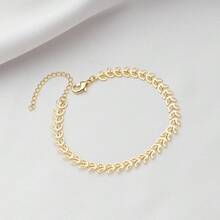 Gold Or Silver Plated Openwork Scale Bracelet - D France Semi-Jewels - Vàng - Xem 2