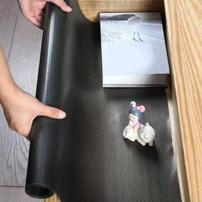 1 Roll 59 Inch Refrigerator Shelf Liner, Glass Shelf Liner, Anti-Spill, Drawer Liner, Cabinet Liner, Household Kitchen Organizer Tool Accessory, Multi-Purpose Shelf Liner For Drawers And Refrigerators