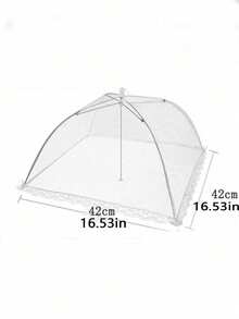 1/3pcs Large White Pop-Up Mesh Food Cover Tent - Foldable And Washable, Suitable For Picnic, BBQ, Party And Outdoor Dining - Anti-Insect Kitchen Accessory - White - View 16