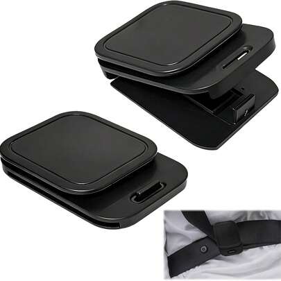 Adjustable Anti-Slip Car Seat Belt Clip, Shoulder Strap Limiter Adjuster Suitable For Adult Cars, SUVs, RVs, MPVs, Automotive Comfort & Safety Accessory