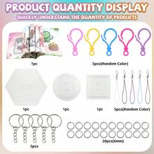 Bộ 38.400 hạt nhựa nhỏ 2.6mm, hạt nhựa 3D pixel, bộ dụng cụ tự làm thủ công bằng hạt nhựa kèm bảng ghim, móc khóa và hướng dẫn sử dụng, thích hợp cho các dự án nghệ thuật sáng tạo và trang trí nhà cửa. - Hạt cầu chì 2,6mm - Xem 3