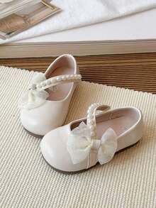 2026款婴儿鞋，秋/春季婴幼儿鞋，男童学步鞋，秋季小号皮鞋，软底男女童皮鞋 - 米色 - 查看 6