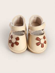 Infant Summer Walking Breathable Sandals 0-1 Year Old Female Infant 3-6-9 Months Old Shoes Soft Sole Anti Slip - Apricot - View 4