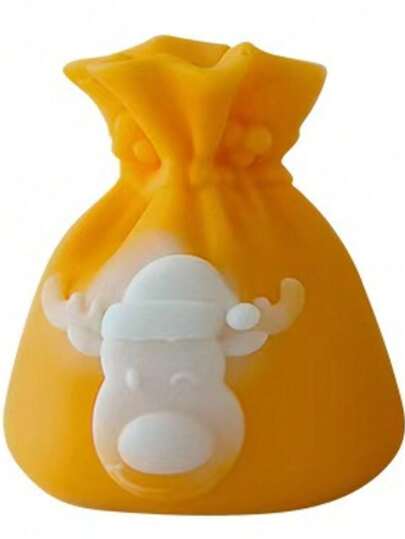 1pc Deer Head Shaped Wax Mold, DIY Fragrance Candle, Plaster Diffuser Stone, Home Decor Mold, Christmas Gift Bag Decoration Silicone Mold