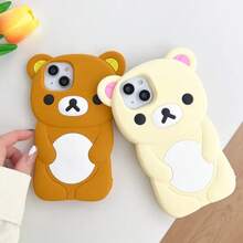 Cute Cartoon 3D Rilakkuma Phone Case For  16 15 14 13 12 11 Pro X XS Max XR 6 7 8 Plus 4 4S 5 5S SE Soft Silicone Cover.Holiday Accessories.17 Pro Max Case.Anti-Scratch For Men/Women Shock-Proof Precise Cutouts 17 Pro Case.Anti-Fall Durable Phone Accsesories.Fashion Phone Cases.17 Case.Novelty Cases.Waterproof Shockproof Anti-Fall Scratch Resistant - YJ.布朗 - 查看 11