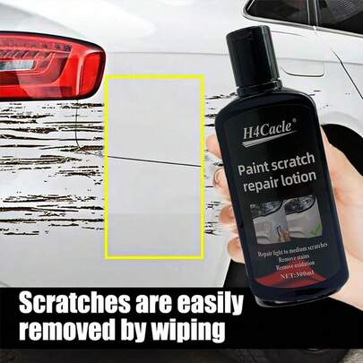 H4Cacle Herramientas de cuidado de pintura Removedor universal de arañazos para automóviles, Reparación de arañazos y pulido, Cera anti-arañazos, Con compuesto de pulido, Para reparación de carrocería de automóvil - Removedor universal de arañazos y remolinos de pintura para automóviles