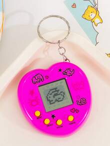 Interactive Electronic Pet Machine, A Mini Handheld Game Machine, Which Can Bring Hours Of Fun, Relive Nostalgia With This Retro Electronic Digital Pet Key Chain Game - Multicolor - View 13