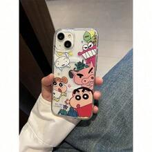 Local Shipping Within 24 Hours Phone Case Compatible With Apple 17 22-26 Galaxy Magnetic Phone Case Hard Case Crayon Shin-Chan Pajama Shin-Chan Couple Suitable For 16 15 14 13 11 12 Pro Max - 透明2 - 查看 5