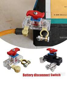 Interruptor de corte de batería de coche 12V/24V Desconexión Disyuntor automático Protector contra fugas de energía Piezas de automóvil universales - Multicolor - Ver 1