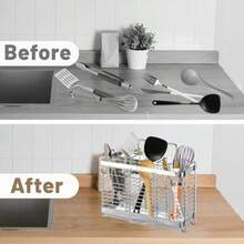 Escurridor de Cubios de Cocina Porta Cucaras de Cocina de Acero Inoxidable Organizador de Cubios para Cucaras y Tenedores Cosas para el ogar Accesos para Cocina - pago - Ver 4