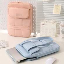 15 Inch Laptop Sleeve With Shoulder Strap Large Capacity Shockproof Oxford Fabric For Tablet Accessories - View 1