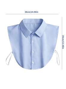 女士可拆卸防滑衬衫假领，时尚半领，多功能装饰，四季皆宜 - 彩色 - 查看 10
