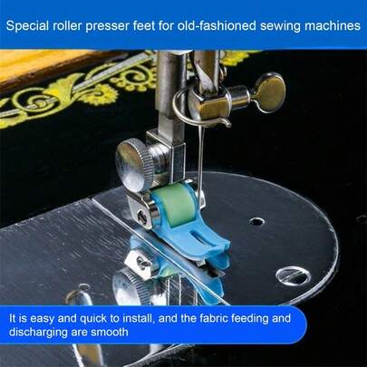 Sewing Machine Presser Foot Roller, Smooth Feeding Suitable For Thin And Thick Fabrics