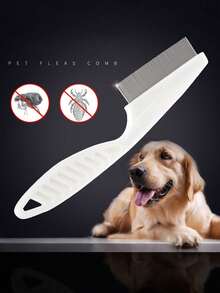 宠物面部刷，白色PP材质，细密刷毛，有效去除泪痕，防止毛发打结，可拆卸清洗，宠物美容用品 - 彩色 - 查看 2