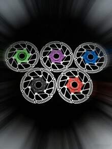 Disco de freno ZRACE Z2 de 160 mm con sistema Center-Lock, disco flotante con potente disipación de calor para bicicleta de carretera/montaña - Morado - Ver 5