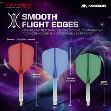 Professional Quality Dart Stems Strong, Stable & Game Ready - Blue Gradient - View 5