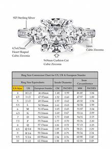 XUJIA 1 chiếc nhẫn bạc 925 Sterling Silver hình vuông 9x9mm đính đá Cubic Zirconia lấp lánh chất lượng AAAAA+, kiểu dáng cổ điển, thích hợp làm quà tặng kỷ niệm, cưới hỏi cho phụ nữ. - AB-R3S-011 - Xem 6