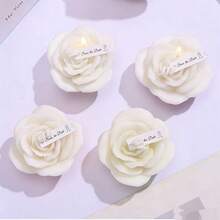 1pc Peony Scented Candle, Suitable As Gift For Female Friends, Colleagues And Students, Elegant Fragrance Candle - 4pcs - View 3