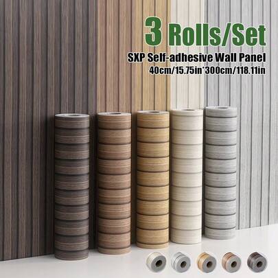 Brodark 3 Rolls Faux Lattice Wallpaper, Self-Adhesive Bedroom Wall Decor PVC Waterproof Wall Sticker