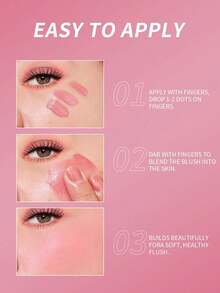 Ushas 4 Color Liquid Blush, Delicate And Smooth Texture, Long-Lasting Waterproof, Versatile And Brightening Lips, Eyes And Cheeks - #4 - View 5