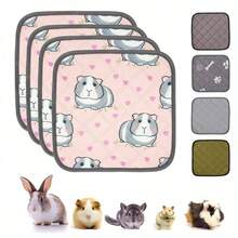 Washable Guinea Pig Cage Pad, Reusable Waterproof High Absorbency Guinea Pig Mat, Suitable For Hedgehogs, Rabbits, Hamsters, Anti-Slip Urine Pad - Multicolor - View 1