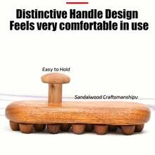 Carbonized Body Massager, 16 Beads, Orange Peel Tissue Massage Brush, Suitable For Waist, Abdomen, Legs, Hands And Back, Body Massager, Massage Tool - A - View 2