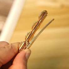 12pcs Rhinestone Crocodile Clip Round Shiny Crystal Hair Clips, Suitable For Women And Girls - B-12cs-alligator Hair Clips - View 5