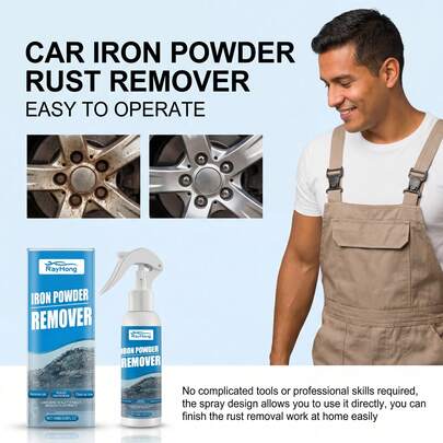 Removedor de óxido para automóviles: elimina la cal y transforma el óxido en una capa protectora, restaurando el brillo y brindando protección contra la corrosión sin dañar la pintura original.