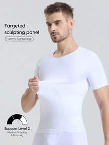 Men's Sleeveless Vest, Fitness Sportswear, Running Sports T-Shirt - White - View 7