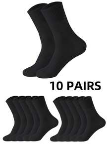 20/10/5/1 pares de calcetines tipo tripulación para hombres y mujeres, aptos para uso diario - Multicolor - Ver 23