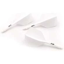 Premium 2BA Metal Dart Shafts Anti-Loose & Impact Resistant Design - All White-fcsak-58ys - View 3