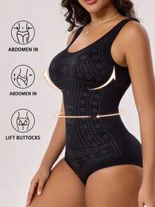 3 Seamless Shapewear Bodysuits, Featuring Tummy Control, Butt Lifting, And Cinched Waist Summer Elegant - Multicolor - View 3