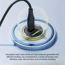 隐藏式车载充电器，USB + Type-C 快充，小巧便携，铝合金快充适配器 - 均碼 - 查看 2