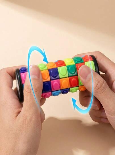 1pc 3D Rubik's Corn Cube, Finger Cube, Cylinder Cube, Personalized Puzzle High Difficulty 3/5/7 Layers Cube, Adult Stress Relief Toy, 3d Fidget, Sensory Cube, Rubex Cube, Sensory Toys, Fidget, Fidget Toys, Stress Balls, Pe, Squishies