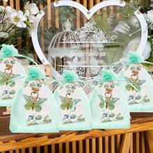 60/48/36/3 piezas Juego de llaveros de mariposa para bodas, Juego de regalo para bautizo, Incluye 16 bolsas de organza + 16 tarjetas de agradecimiento + 16 llaveros de mariposa, Adecuado para bodas, recepciones de bodas, regalos de cumpleaños y recuerdos, playa - Multicolor - Ver 8