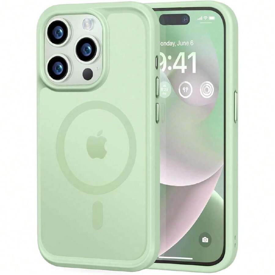 - Strong Magnetic Case For IPhone 14 Pro, MagSafe Compatible, Military Grade 13ft Drop Protection] Slim Matte Translucent Shockproof Case For 6.1"  14 Pro, 41920747 - Rust Brown - View 1