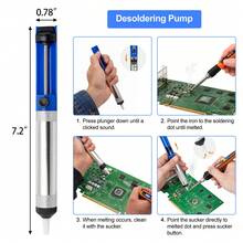 120W Soldering Iron Kit – Adjustable Temperature 180–500°C With Digital LED Screen, Electric Soldering Iron Set With Auto Sleep & Temperature Calibration - Orange Color - View 5