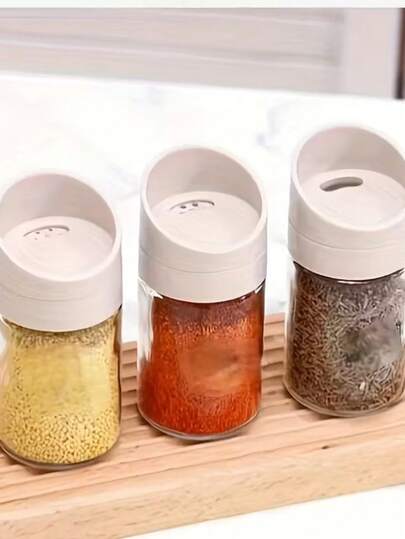 6/4/2pcs Multi-Function Seasoning Jars, Kitchen Spice Containers
