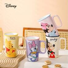 Disney Large Capacity Stitch Mug, Stylish Cartoon Milk Cup, Home & Office Water Cup - Multicolor - View 5